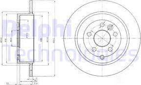 Delphi BG4124 - Спирачен диск vvparts.bg