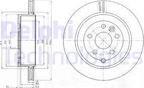 Delphi BG4125 - Спирачен диск vvparts.bg