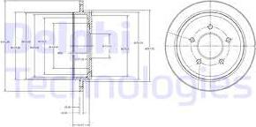 Delphi BG4121 - Спирачен диск vvparts.bg