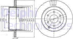 Delphi BG4174 - Спирачен диск vvparts.bg