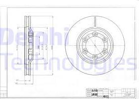 Delphi BG4175 - Спирачен диск vvparts.bg