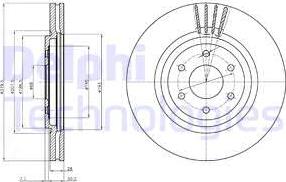 Delphi BG4176C - Спирачен диск vvparts.bg