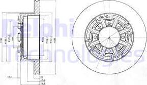 Delphi BG4171 - Спирачен диск vvparts.bg