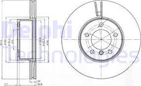 Delphi BG4172C - Спирачен диск vvparts.bg