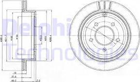 Delphi BG4177 - Спирачен диск vvparts.bg