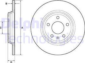 Delphi BG4800C - Спирачен диск vvparts.bg