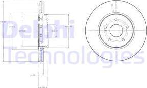 Delphi BG4342 - Спирачен диск vvparts.bg