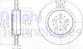 Delphi BG4306C - Спирачен диск vvparts.bg