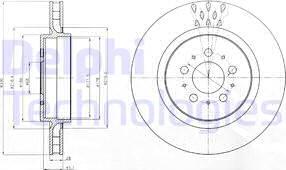 Delphi BG4306 - Спирачен диск vvparts.bg