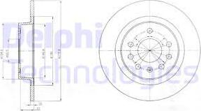 Delphi BG4300 - Спирачен диск vvparts.bg