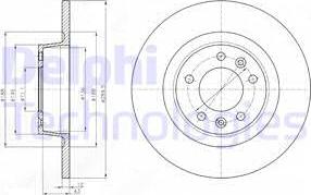 Delphi BG4301 - Спирачен диск vvparts.bg