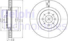 Delphi BG4308 - Спирачен диск vvparts.bg