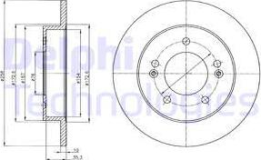 Delphi BG4310 - Спирачен диск vvparts.bg