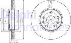 Delphi BG4317 - Спирачен диск vvparts.bg