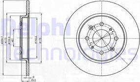 Delphi BG4385 - Спирачен диск vvparts.bg