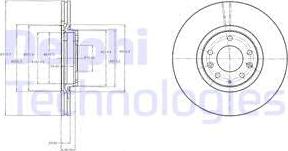 Delphi BG4332 - Спирачен диск vvparts.bg