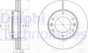 Delphi BG4296 - Спирачен диск vvparts.bg