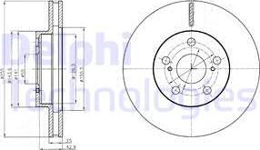 Delphi BG4290 - Спирачен диск vvparts.bg