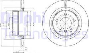 Delphi BG4293 - Спирачен диск vvparts.bg