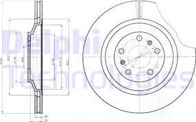 Delphi BG4292C - Спирачен диск vvparts.bg