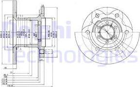 Delphi BG429 - Спирачен диск vvparts.bg