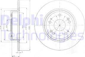 Delphi BG4249 - Спирачен диск vvparts.bg