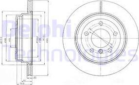 Delphi BG4243C-19B1 - Спирачен диск vvparts.bg