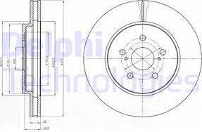 Delphi BG4253 - Спирачен диск vvparts.bg