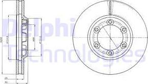 Delphi BG4252 - Спирачен диск vvparts.bg