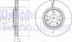 Delphi BG4266 - Спирачен диск vvparts.bg