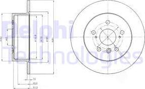 Delphi BG4268 - Спирачен диск vvparts.bg