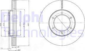 Delphi BG4209 - Спирачен диск vvparts.bg