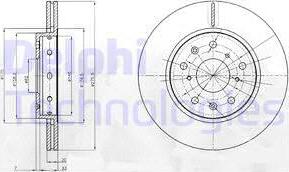 Delphi BG4208 - Спирачен диск vvparts.bg