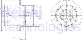 Delphi BG4216 - Спирачен диск vvparts.bg