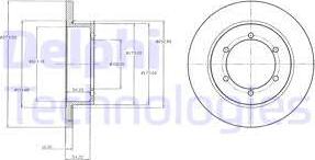 Delphi BG4218 - Спирачен диск vvparts.bg