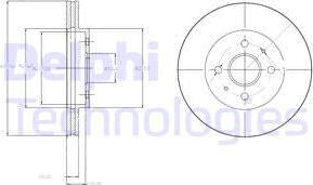 Delphi BG4213 - Спирачен диск vvparts.bg