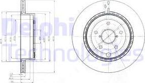 Delphi BG4287 - Спирачен диск vvparts.bg