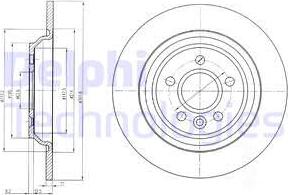 Delphi BG4239C - Спирачен диск vvparts.bg