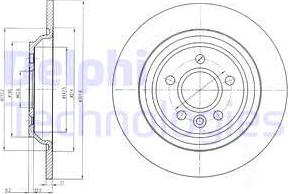 Delphi BG4239 - Спирачен диск vvparts.bg