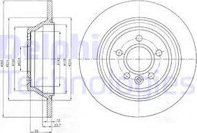 Delphi BG4238 - Спирачен диск vvparts.bg