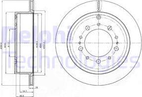 Delphi BG4275 - Спирачен диск vvparts.bg