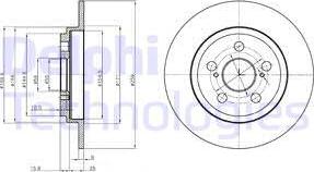 Delphi BG4272 - Спирачен диск vvparts.bg