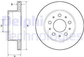 Delphi BG4796C - Спирачен диск vvparts.bg