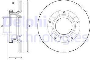 Delphi BG4784C - Спирачен диск vvparts.bg