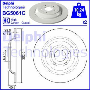 Delphi BG5061C-18B1 - Спирачен диск vvparts.bg