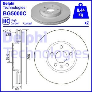 Delphi BG5000C - Спирачен диск vvparts.bg