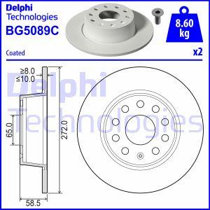 Delphi BG5089C - Спирачен диск vvparts.bg