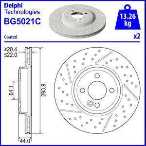 Delphi BG5021C - Спирачен диск vvparts.bg