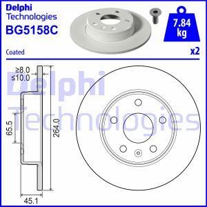 Delphi BG5158C - Спирачен диск vvparts.bg