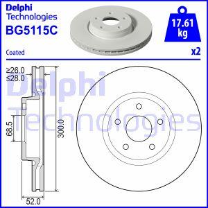 Delphi BG5115C - Спирачен диск vvparts.bg